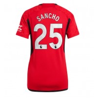 Manchester United Jadon Sancho #25 Domaci Dres za Ženska 2023-24 Kratak Rukav